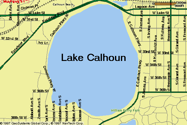 Lake Calhoun Map