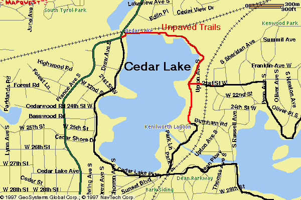 Cedar Lake Map